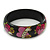 PINK COOKIE IN BOX Set Of Three Deep Pink, Black, Light Pink, Acrylic Slip-On Bangles - 18cm L - view 6