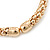Gold Tone Mesh Flex Bracelet With 18mm Crystal Ball - All Sizes - view 4