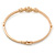 Gold Tone, Crystal Triple Circle Bangle Bracelet - 18cm L - view 5
