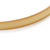 Thin Cream Enamel Bangle Bracelet In Gold Plating - 19cm L - view 4