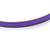 Thin Purple Enamel Bangle Bracelet In Gold Plating - 19cm L - view 5