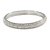 Clear Austrian Crystal Slip-on Bangle Bracelet In Rhodium Plating - 18cm L - view 10