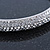 Clear Austrian Crystal Slip-on Bangle Bracelet In Rhodium Plating - 18cm L - view 5