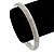 Clear Austrian Crystal Slip-on Bangle Bracelet In Rhodium Plating - 18cm L - view 4