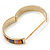 Multicoloured Enamel Hinged Bracelet Bangle In Gold Plating - 18cm L - view 4