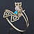 Vintage Inspired Crystal Owl Upper Arm, Armlet Bracelet In Burnt Gold Tone - 27cm L - Adjustable - view 11