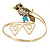 Vintage Inspired Crystal Owl Upper Arm, Armlet Bracelet In Burnt Gold Tone - 27cm L - Adjustable - view 3