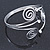 Swirl, Diamante Upper Arm, Armlet Bracelet In Silver Tone - 27cm L - Adjustable - view 11