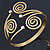 Vintage Inspired Swirl, Diamante Upper Arm, Armlet Bracelet In Gold Plating - 27cm L - Adjustable - view 10