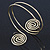 Egyptian Style Swirl Upper Arm, Armlet Bracelet In Gold Plating - 28cm L - view 4