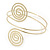 Egyptian Style Swirl Upper Arm, Armlet Bracelet In Gold Plating - 28cm L - view 12