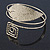 Gold Tone Leaf and Square Motif Upper Arm, Armlet Bracelet - 27cm L - view 9