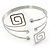 Silver Tone Greek Style Square, Crystal Upper Arm/ Armlet Bracelet - 27cm L - view 13