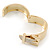 Polished Gold Tone, Clear Crystal 'Belt' Bangle Bracelt - 19cm L - view 3