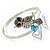 Vintage Inspired Crystal Owl Upper Arm, Armlet Bracelet In Silver Tone - 27cm L - Adjustable - view 5