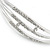 Clear Crystal  Bangle Bracelet In Rhodium Plated Metal - 18cm L - view 3