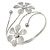 Silver Tone Double Flower Upper Arm, Armlet Bracelet - Adjustable - view 5