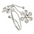 Silver Tone Double Flower Upper Arm, Armlet Bracelet - Adjustable - view 4