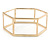 Gold Plated Hexangular Frame Slip-On Bangle Bracelet - 18cm L - view 5