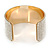 Statement Pave Set Clear Crystal Cuff Bracelet In Gold Tone - Up to 20cm L - view 5