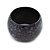 Chunky Black/ Grey Marbled Effect Wood Bangle Bracelet - Medium - up to 19cm L - view 4