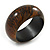 Brown/ Black Wood Bangle Bracelet - Medium - up to 18cm L