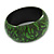 Green/ Black Wood Bangle Bracelet - Large- up to 20cm L - view 4