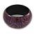 Purple/ Black Wood Bangle Bracelet - Large- up to 20cm L - view 3