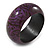 Purple/ Black Wood Bangle Bracelet - Large- up to 20cm L