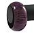 Purple/ Black Wood Bangle Bracelet - Large- up to 20cm L - view 4
