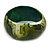 Chunky Assymetrical with Marble Effect Green Acrylic Bangle Bracelet - Large - 20cm L - view 4