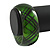 Green/ Black Acrylic 'Tartan Pattern' Bangle Bracelet -18cm Length - view 2