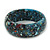 Light Blue Resin with Mosaic Effect Bangle Bracelet - Medium - 17cm L - view 4