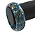 Light Blue Resin with Mosaic Effect Bangle Bracelet - Medium - 17cm L - view 2