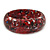 Red Resin with Mosaic Effect Bangle Bracelet - Medium - 17cm L - view 3