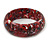 Red Resin with Mosaic Effect Bangle Bracelet - Medium - 17cm L - view 4