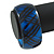 Blue/ Black Acrylic 'Tartan Pattern' Bangle Bracelet -  20cm Length - view 4
