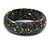 Black Resin with Mosaic Effect Bangle Bracelet - Medium - 17cm L - view 3
