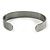 Wide Men Women Copper Magnetic Cuff Bracelet in Pewter Finish with Two Magnets - Adjustable Size - 7½" (19cm ) - view 5