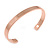 Copper Classic Men Women Magnetic Cuff Bracelet - Adjustable Size - 7½" (19cm )