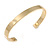 Men Women Copper Magnetic Cuff Bracelet in Gold Finish with Two Magnets - Adjustable Size - 7½" (19cm ) - view 5