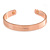 Men Women Copper Magnetic Cuff Bracelet with Two Magnets - Adjustable Size - 7½" (19cm ) - view 3