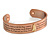 Men Women Our Father The Lord's Prayer Engraved Copper Magnetic Cuff Bracelet - Adjustable Size - view 3