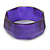 Purple Multifaceted Acrylic Bangle Bracelet - (Medium) - up to 19cm L - view 2
