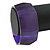 Purple Multifaceted Acrylic Bangle Bracelet - (Medium) - up to 19cm L - view 3
