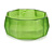 Lime Green Multifaceted Acrylic Bangle Bracelet - (Medium) - up to 19cm L - view 3