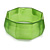 Lime Green Multifaceted Acrylic Bangle Bracelet - (Medium) - up to 19cm L - view 4