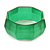 Apple Green Multifaceted Acrylic Bangle Bracelet - (Medium) - up to 19cm L - view 3