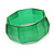 Apple Green Multifaceted Acrylic Bangle Bracelet - (Medium) - up to 19cm L - view 5