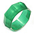 Apple Green Multifaceted Acrylic Bangle Bracelet - (Medium) - up to 19cm L